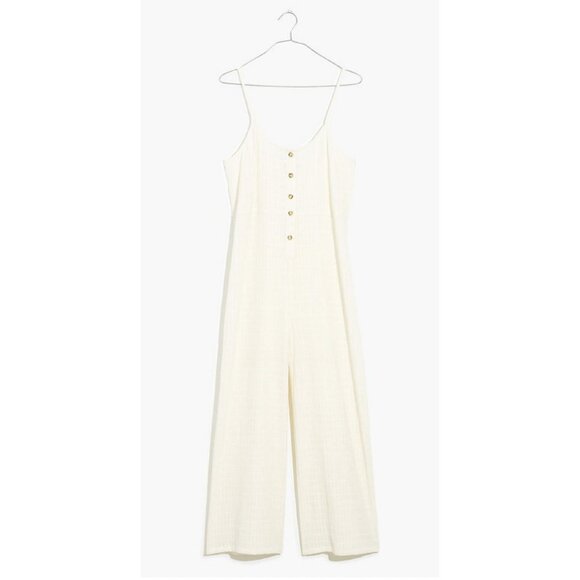 Madewell Pants - Madewell Women's $98 Textured Cover Up Jumpsuit Lighthouse Size S NE313
